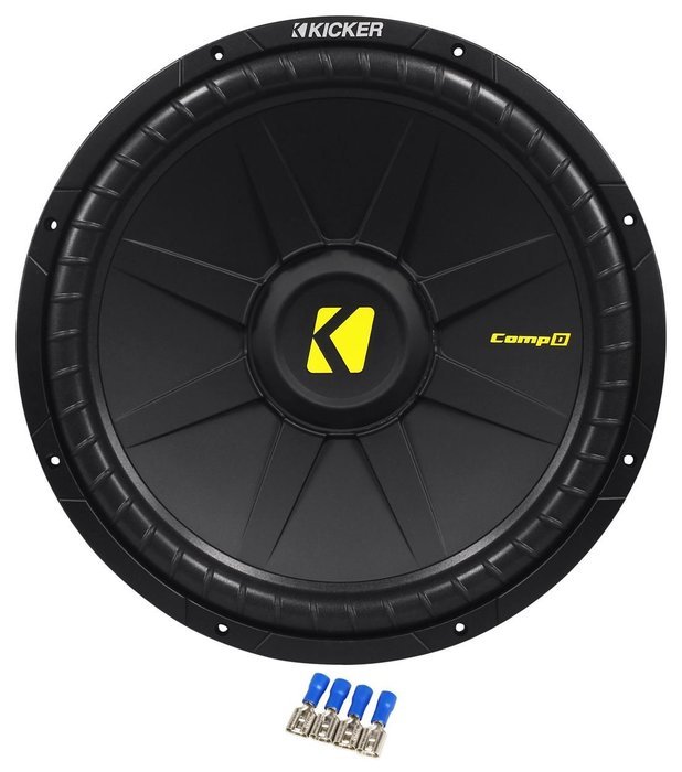Kicker 40CWS154 CompS 15" 1200 Watt 2-Ohm Car Subwoofer+Vented Sub Enclosure Box N5