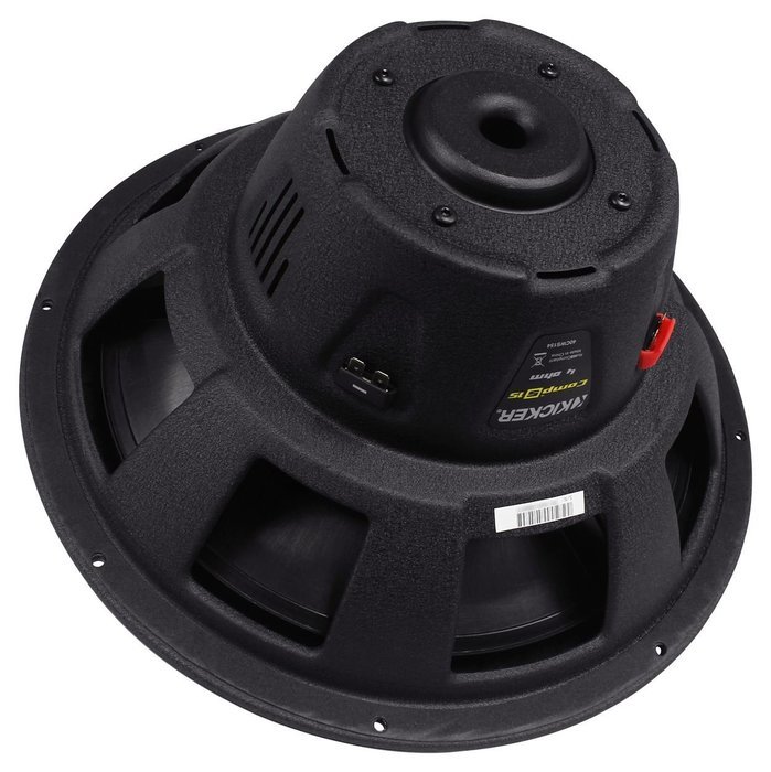 Kicker 40CWS154 CompS 15" 1200 Watt 2-Ohm Car Subwoofer+Vented Sub Enclosure Box N6