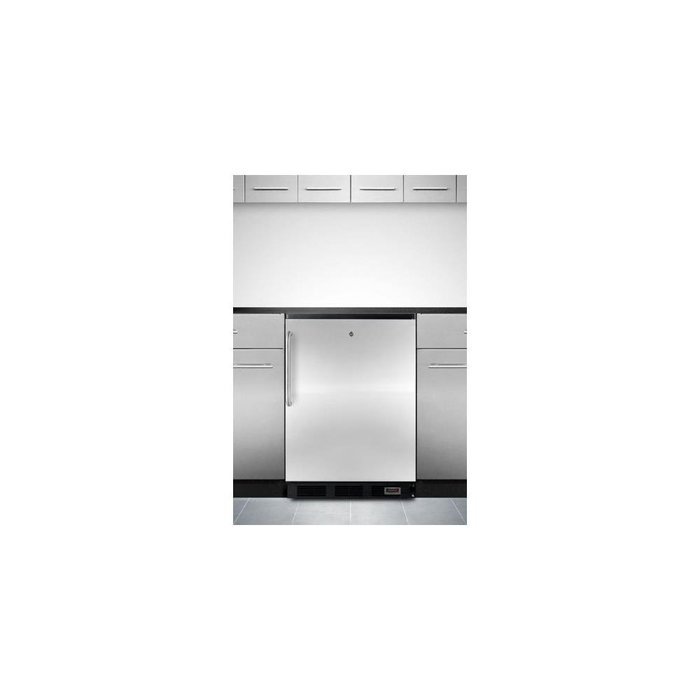 Summit FF7LBLBIPUBSSTB: Built-in commercial all-refrigerator for red wine and ale storage, with digital thermostat... N2