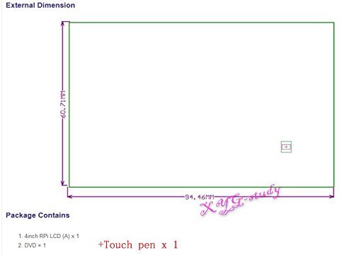 4 inch 320*480 Resistive Touch Screen TFT XPT2046 LCD compatible with Raspberry Pi (Pi 2)... N3