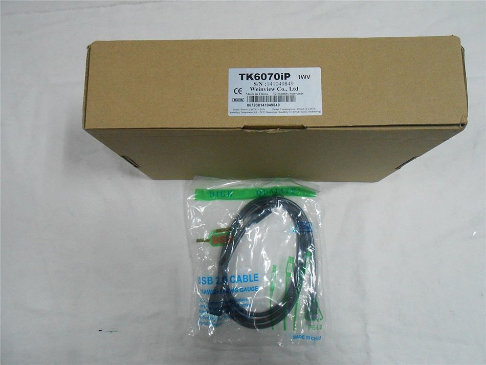 7" inch HMI Touch Screen Control Panel&Program Cable&Software TK6070ip