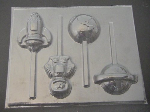Space Chocolate Candy Lollipop Mold N2