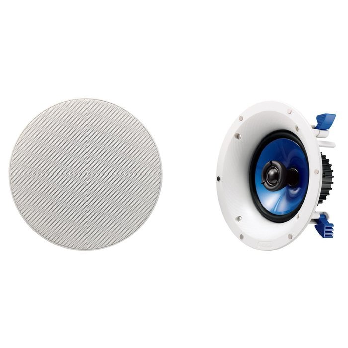 Yamaha NSIC400 90-Watts 2-Way RMS Speaker - White (4 Speakers + AmazonBasics Speaker Wire) N8