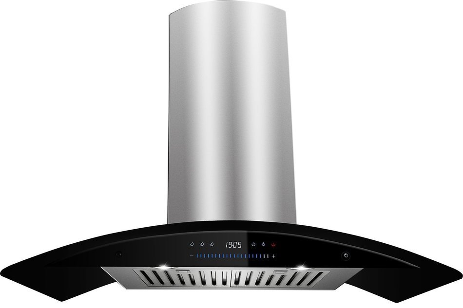 GOLDEN VANTAGE 30" European Style Ventless/Ductless Wall Mount Stainless Steel Range Hood Vent Swiping Sensor... N6
