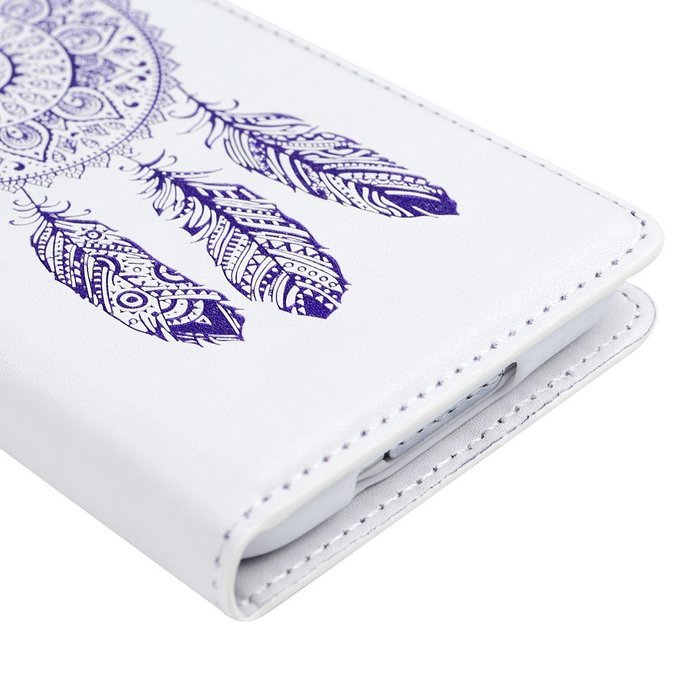 Galaxy S5 Case, YOKIRIN Printed Dream Catcher & Campanula Design [Wrist Strap] Flip Folio... N13