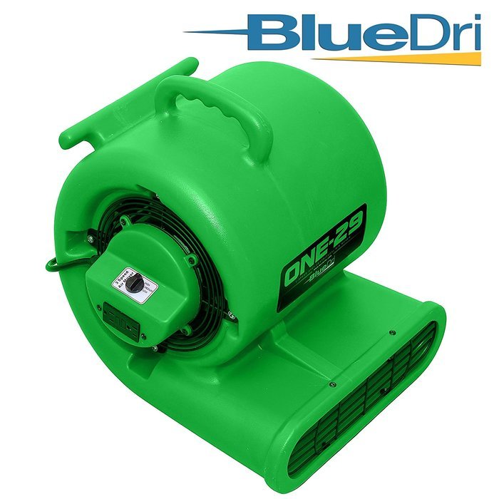 Blue ONE-29 Portable Air Mover Carpet Dryer 2900 CFM 3 Speed 2.9 AMPS Fully Stackable GFCI 4 Unit Daisy Chain... N7