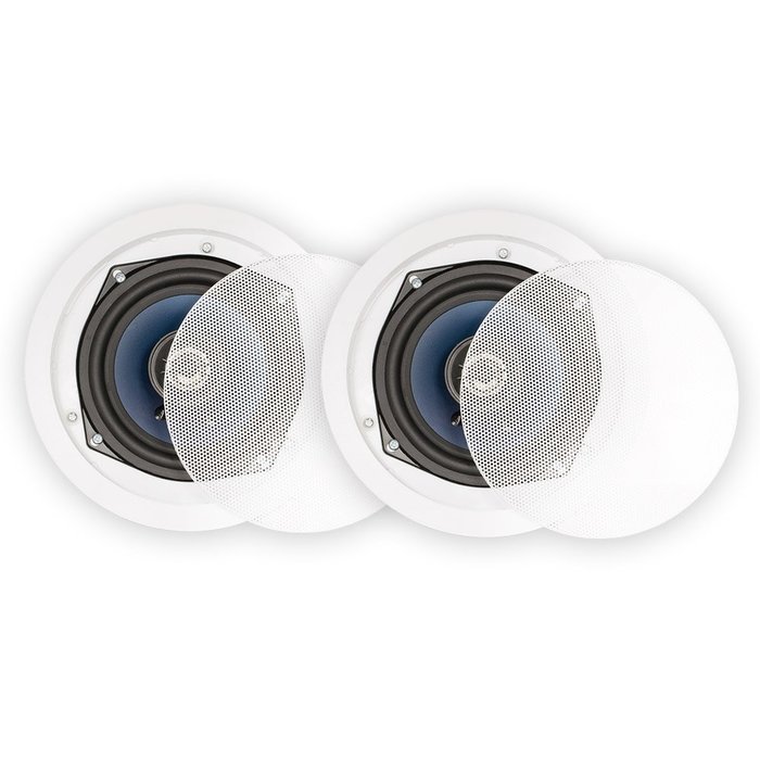Blue Octave Home LC52 Round In-Ceiling Speakers (White) N3