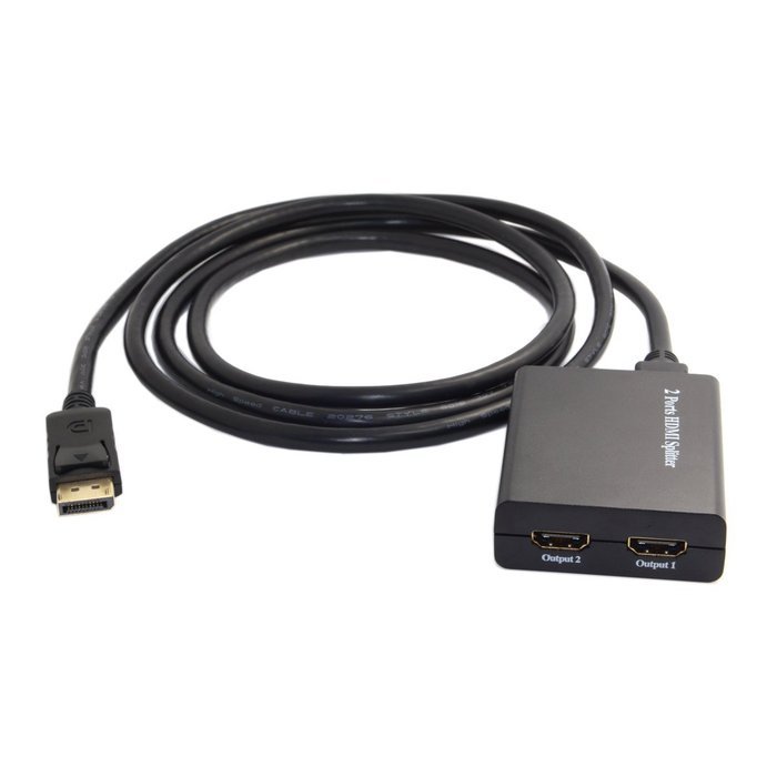 CY Displayport Male to Dual HDMI Female Extension Adapter Splitter Dongle for Monitor HDTV