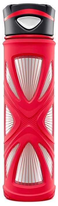 Zulu Core Glass Water Bottle with Quick-Cap Lid
