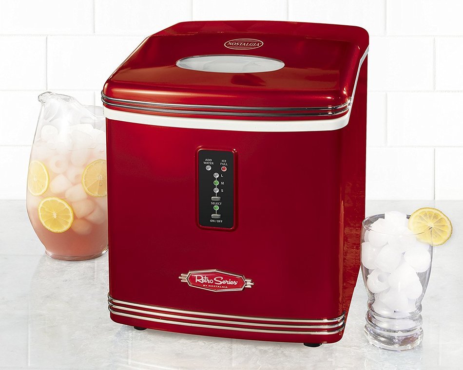 Nostalgia RIC100 Retro Series 26-Pound Automatic Ice Maker