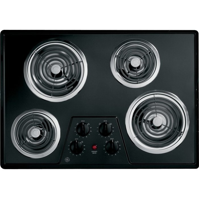 30" Coil Electric Cooktop with Four Heating Elements & Upfront Controls N2