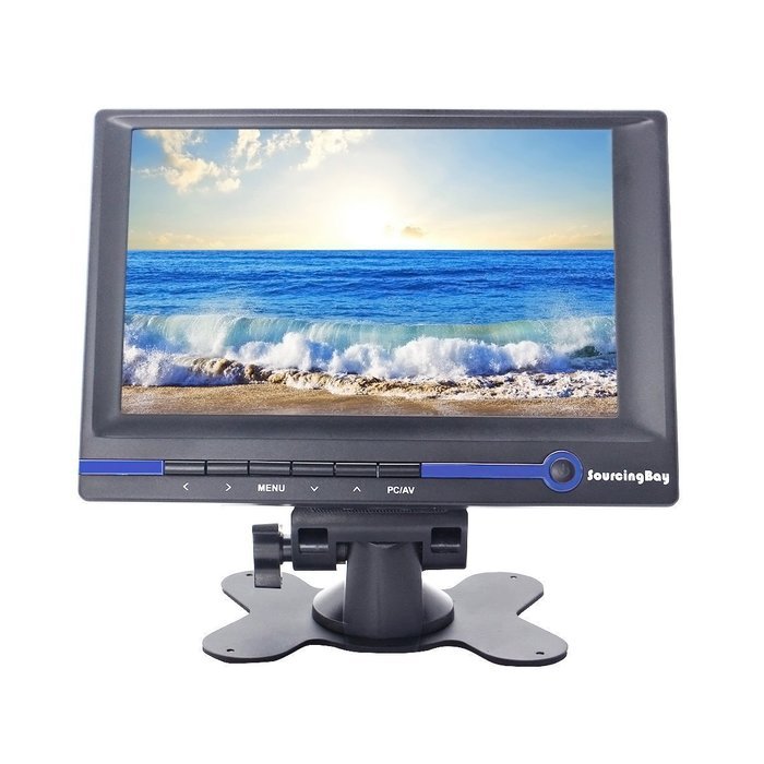 Sourcingbay 7 Inch Hd TFT LCD Monitor 800x480 16:9 Built-in Speaker with HDMI / VGA / AV Audio... N2