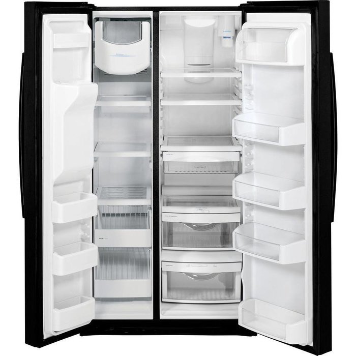 GE GSE25HGHBB 25.4 Cu. Ft. Black Side-By-Side Refrigerator - Energy Star