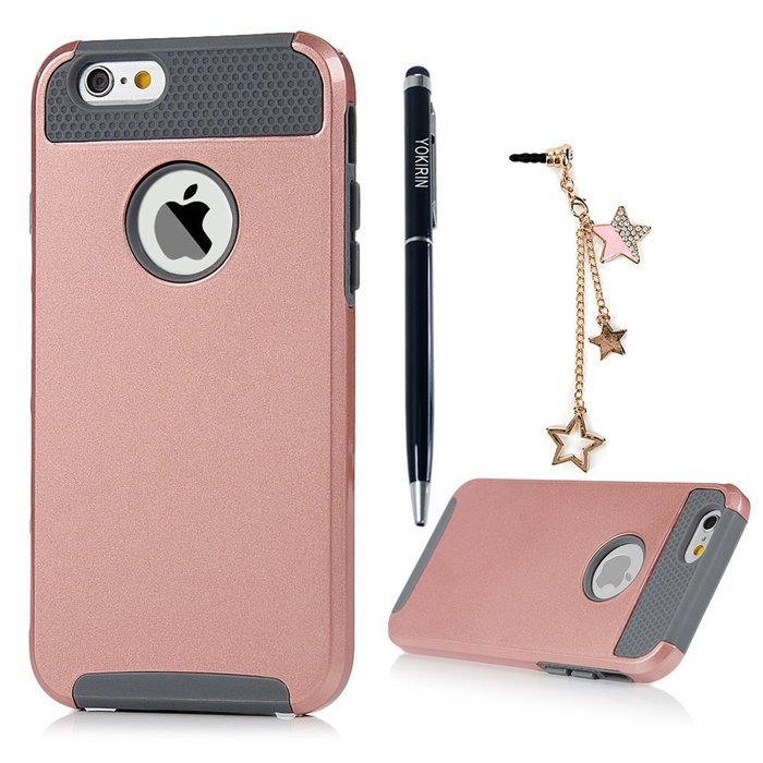 iPhone 6 Case, iPhone 6S Case (4.7"), YOKIRIN 2 in 1 Hybrid Heavy Duty Dual Layer Hard PC Back Soft TPU Bumper... N27