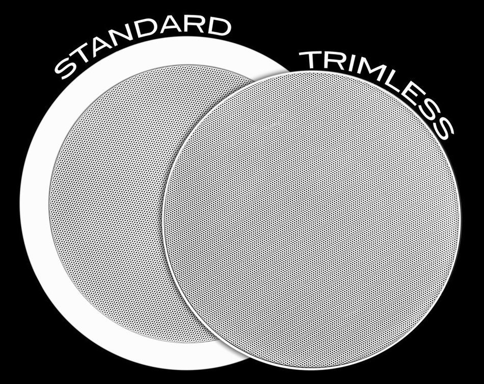 OSD Audio ACE550 5.25-Inch Kevlar 100-Watt Trimless Thin Bezel In-Ceiling Speakers, Pair N4