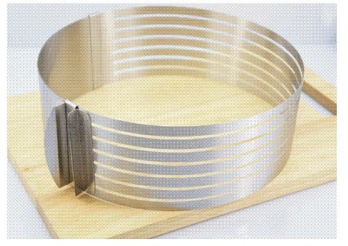 Chris's Home Retractable Stainless Steel Circle Mousse Ring Baking Tool Set Cake Mould Mold Size Adjustable 24... N6