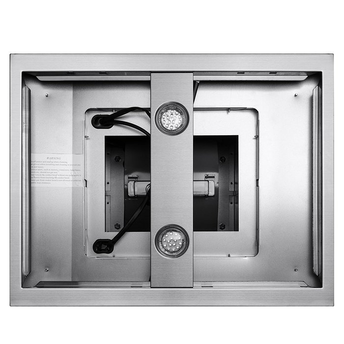 AKDY&reg; 36" Stainless Steel Island Mount Dual Side LED Touch Screen Display Range Hood Kitchen Cooking Vent w/ Baffle... N9