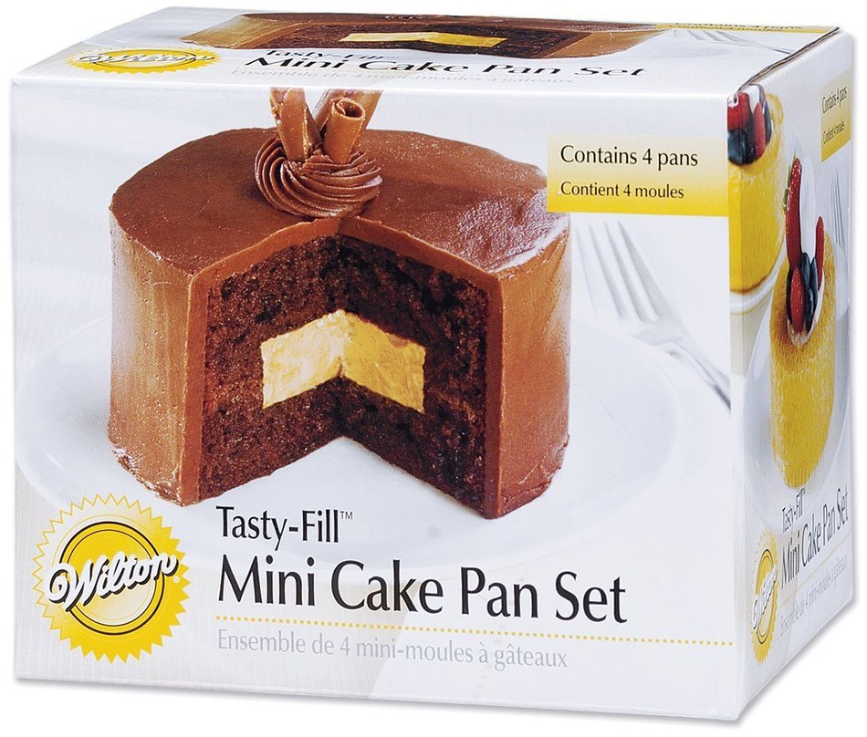 Tasty-Fill Mini Cake Pan Set-Round 4x1.25