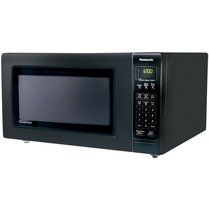 Panasonic NN-H765WF White 1250W 1.6 Cu. Ft. Countertop Microwave with Inverter Technology N4