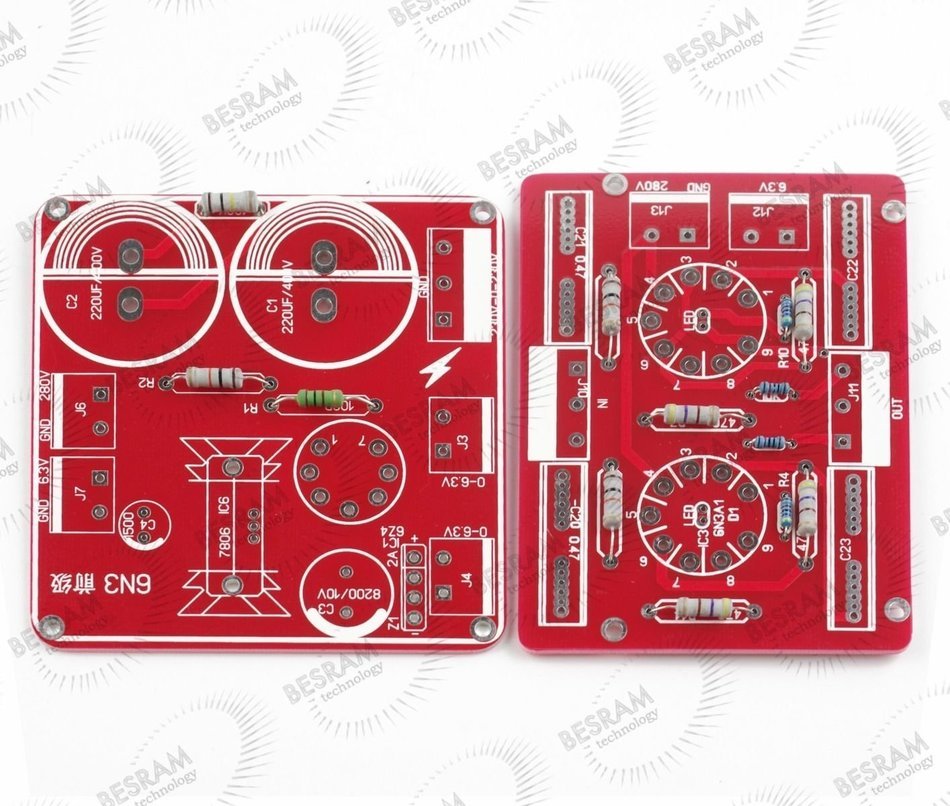 6N3 SRPP Buffer kit Preamplifier Pre AMP Dual 180V-230V LM7806 N2