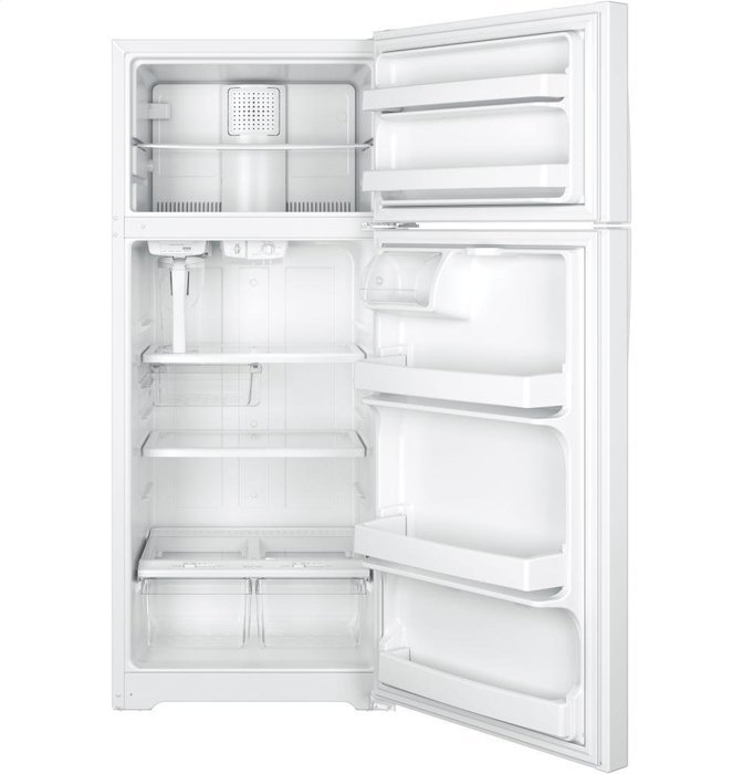 GE GAS18PGJWW Freestanding Top Freezer Refrigerator with 17.5" Capacity, in White