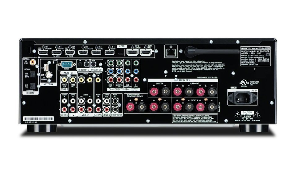 Sony STR-DA1800ES 7.2 Channel Wi-Fi Receiver with AirPlay and Bluetooth N3