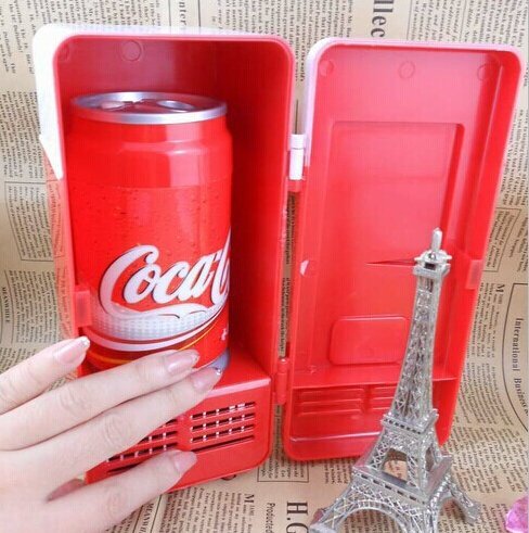 FreshGadgetz USB Desktop Mini Refrigerator Beverage Cooler Warmer Fridge