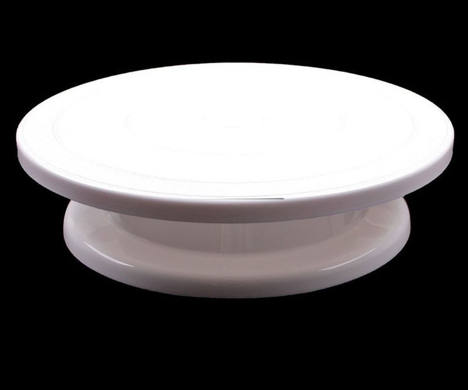 Edtoy Cake Turntable, Revolving Cake Decorating Stand, Cake Rotating Display Stand N2