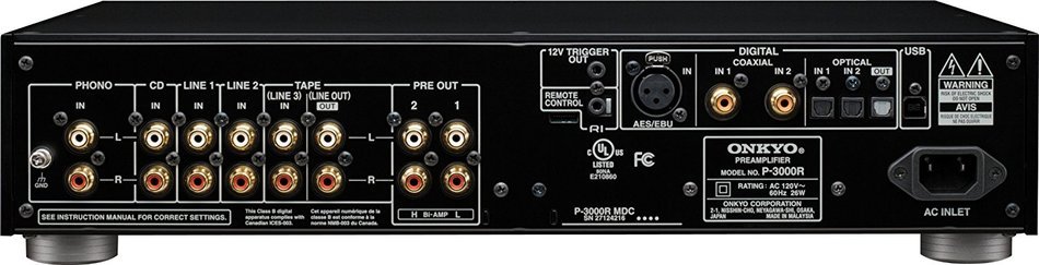 Onkyo P-3000R Reference Hi-Fi Preamplifier (Black)
