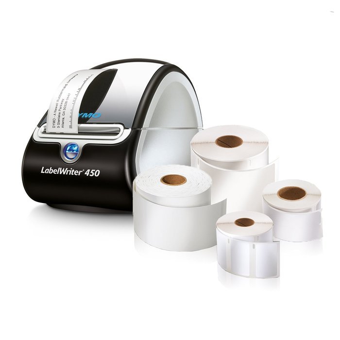 DYMO LabelWriter 450 Thermal Label Printer (1752264) + 2 bonus Multi-Purpose Rolls N4
