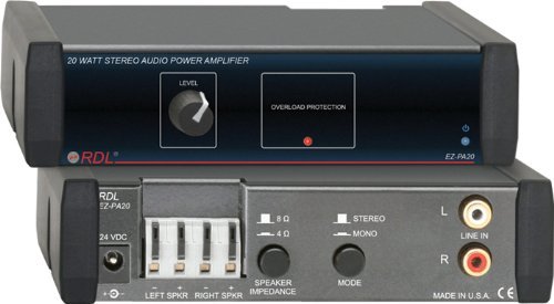 RDL EZ-PA20 20 Watt Stereo Power Amplifier