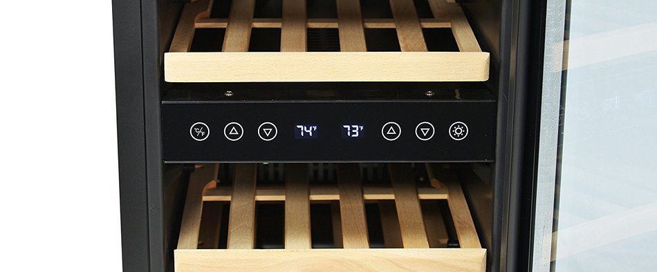NewAir AWR-290DB Compact 29 Bottle Compressor Wine Cooler, Black/Stainless Steel