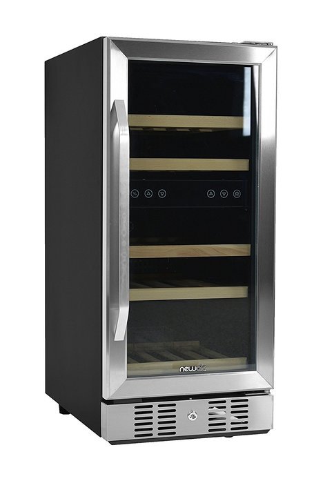 NewAir AWR-290DB Compact 29 Bottle Compressor Wine Cooler, Black/Stainless Steel N3