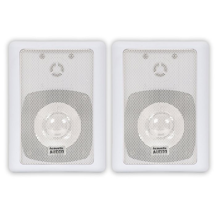 Acoustic Audio 151W Indoor/Outdoor Speakers (White, 2) N3