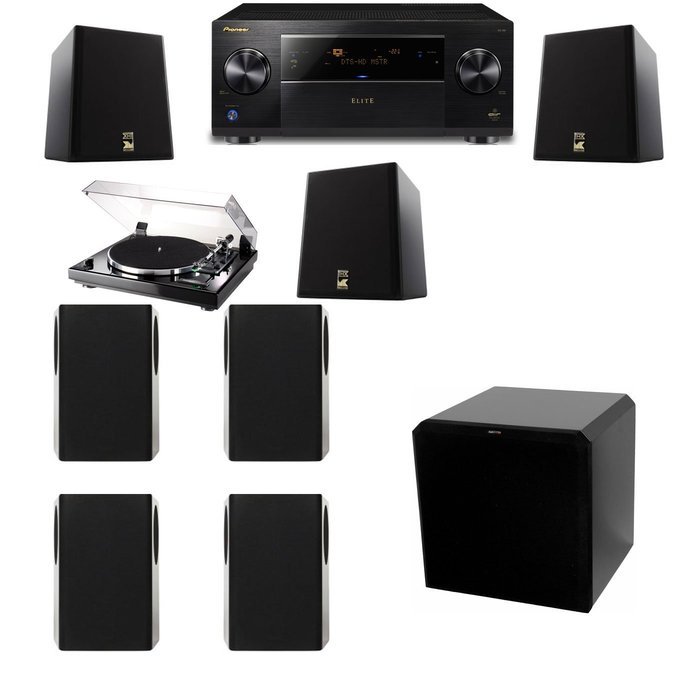 M&K Sound S150II Loudspeaker 7.1 Thorens TD-240-2 HRS12 Pioneer Elite SC-89