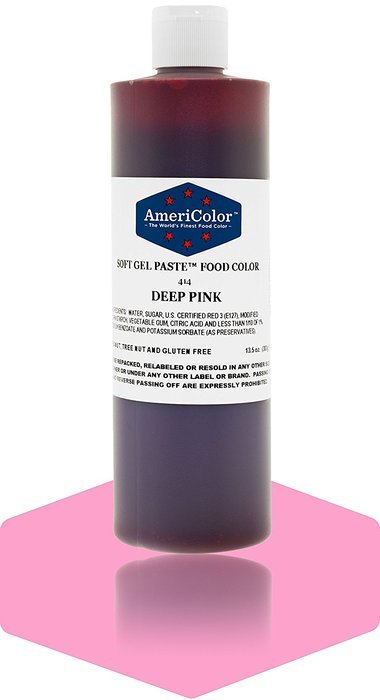 Americolor Deep Pink Soft Gel Paste 13.5 Ounces