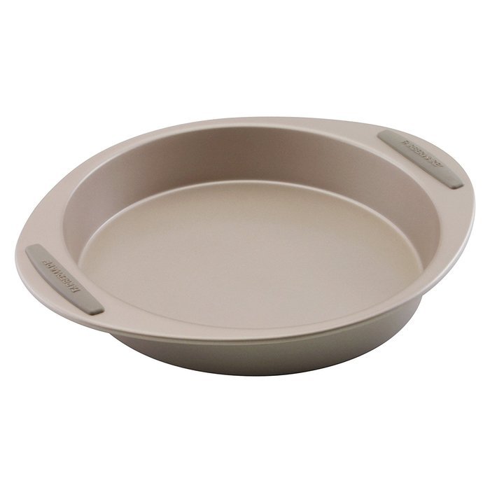 Farberware Soft Touch Nonstick Bakeware 9-Inch Round Cake Pan, Champagne