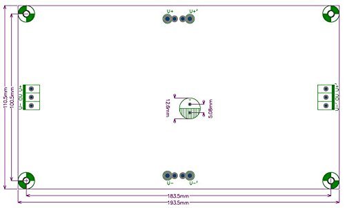 Electronics-Salon 100,000uF Capacitors Module Board, for Upgrade Audio PreAMP or Power AMP. N6