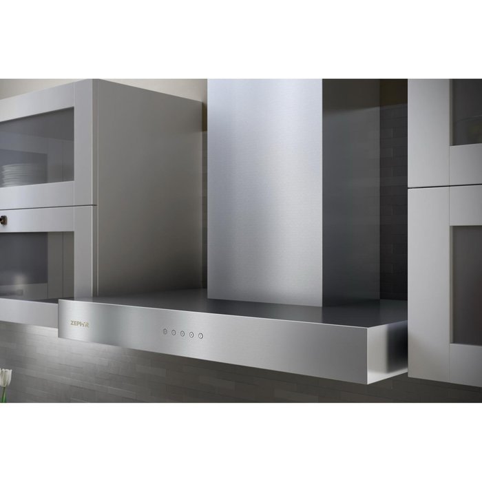 Zephyr ZRO-E30C 600 CFM 30 Inch Wide Europa Wall Mount Range Hood with a Centrif, Stainless Steel
