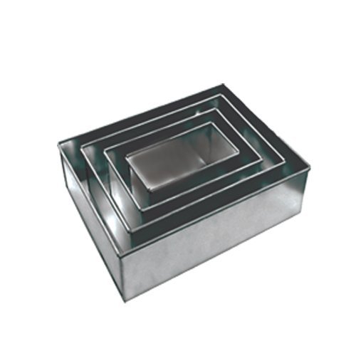4 Tier Professional Rectangle Multilayer Birthday Wedding Anniversary Cake Tins Pans N4