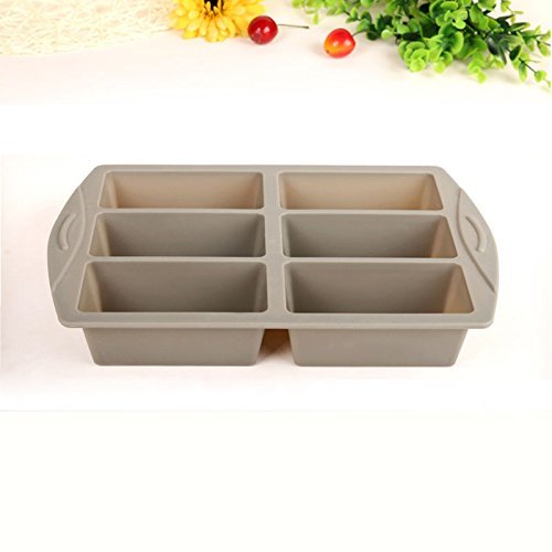 Generic Rectangle Silicone Moulds Cake Pan,Chocolate Baking Tray N5