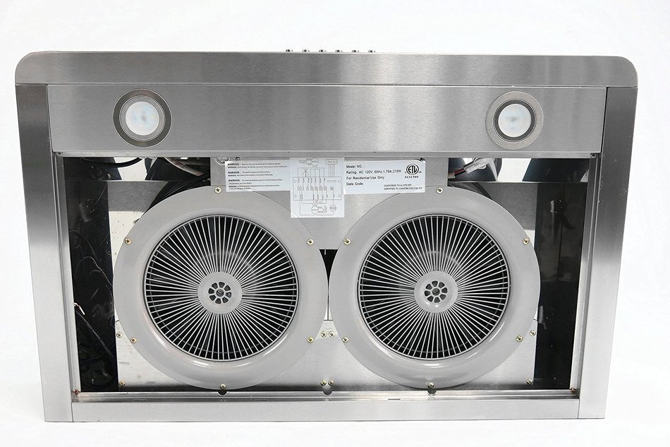 30" Stainless Steel Baffle Filter Under-cabinet Range Hood Slim Design N5
