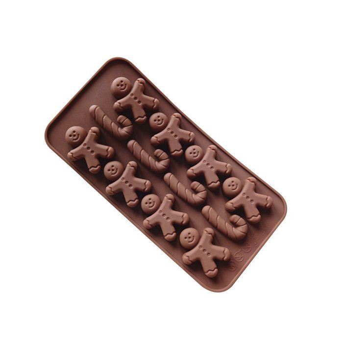 Gabkey robot Silicone Chocolate Hard Candy Mold Set Heat Resistant - 2 Piece Set N3