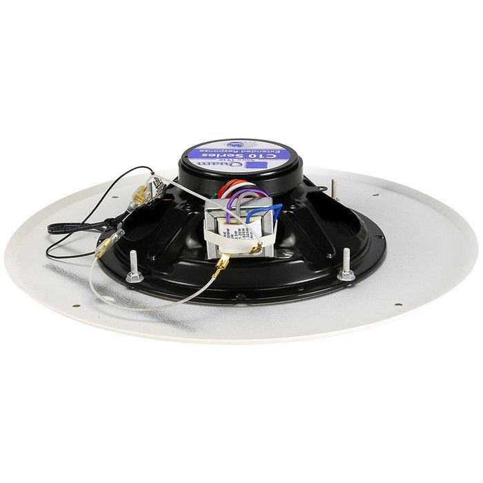 Quam SOLUTION 2 Complete 8" Ceiling Speaker Package Pair w/Volume Control 5W-25/70V N2