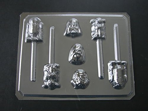 Star Wonders Wars Assorted Chocolate Candy Lollipop Mold