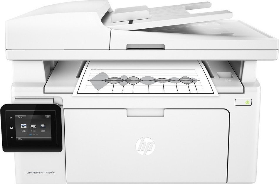 HP - LaserJet Pro MFP M130fw Wireless Black-and-White All-In-One Printer