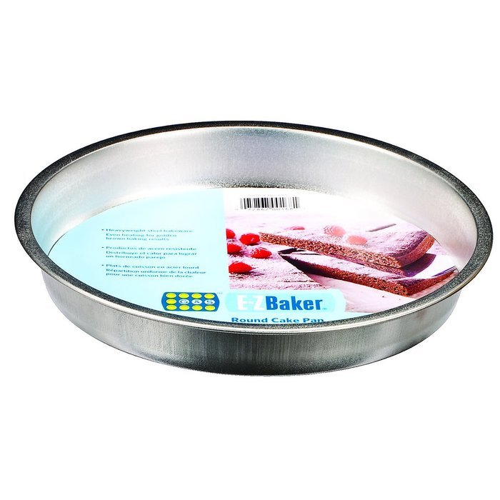 E-zbaker Round Cake Pan 9 Inch 22.8 Cm Heavy Weight Steel Bakeware N2