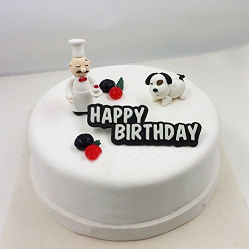 Genenic Silicone Baking Tool Chocolate Mould Happy Birthday Cake Decorating Mold N5