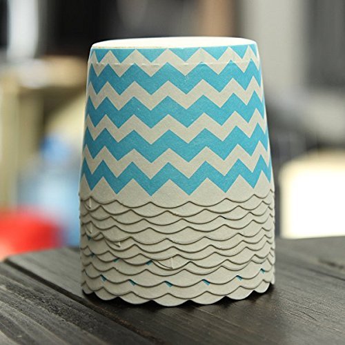 50Pcs Wavy Paper Cake Cup Liners Baking Cupcake Muffin Pastry N4