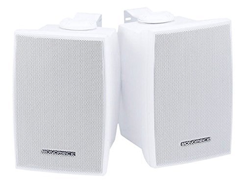 Monoprice 106970 3-1/4-Inch 30W Nominal and 60W Max 2-Way Indoor/Outdoor Waterproof Pair Speakers
